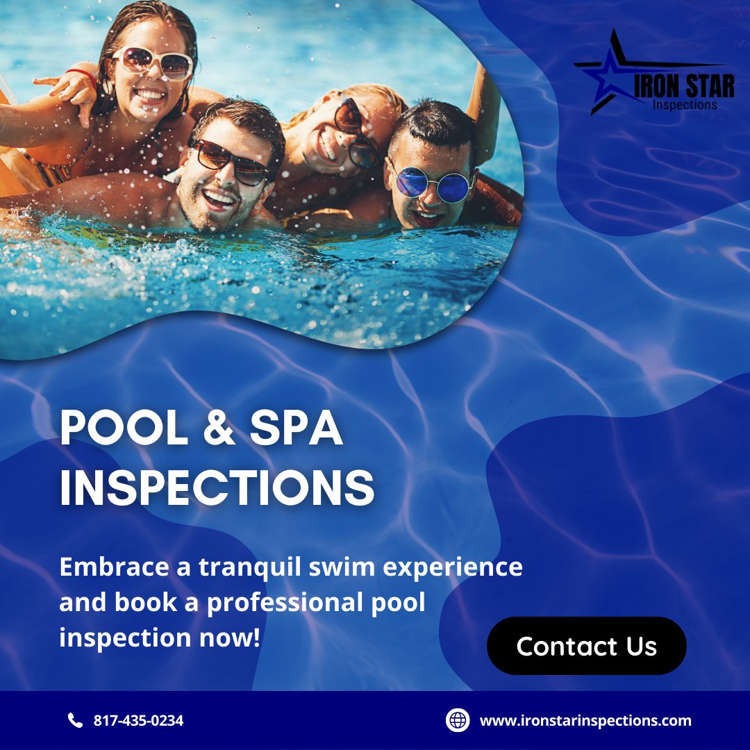 InspectionsIron's tweet image. Dive into peace of mind with Iron Star Inspections' thorough pool and spa inspections. Our certified experts assess every aspect, ensuring a safe and enjoyable experience. Relax and make a splash with our reliable pool and spa inspections. 🏊‍♂️🏊‍♀️🔍 #PoolInspections #SpaInspections
