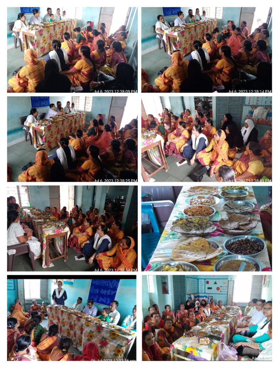 આંતરરાષ્ટ્રીય ગુજરાત વષૅ ૨૦૨૩મિલેટ સ્પર્ધા  સેજો ટંકારી જંબુસર ઘટક ૧