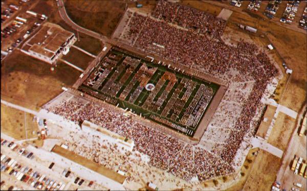 GamblinGauchos's tweet photo. 56 years ago, Kansas State broke ground on what is now known as Bill Snyder Family Stadium.

Constructed from 1967-1968, Kansas State shutout Colorado State 21-0 in KSU Stadium’s 1968 opening game.

56 days til kickoff #Big12Countdown https://t.co/IApn5e1bbb