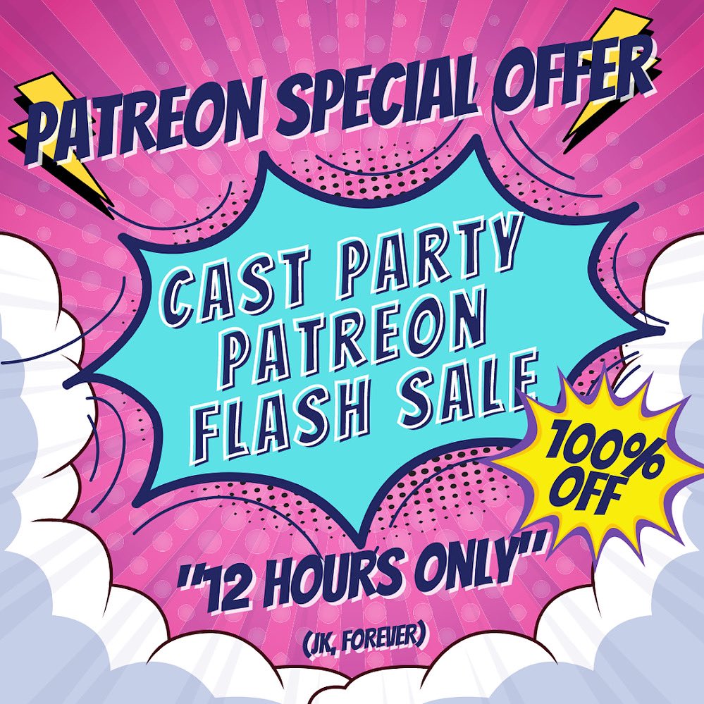 WE NOW HAVE A FREE TIER?! 😱

Support the show, gain access to our community Discord of over 300 fans, chat with the Cast &amp; Crew and stay up to date on all the latest Cast Party news! 🎬⚔️