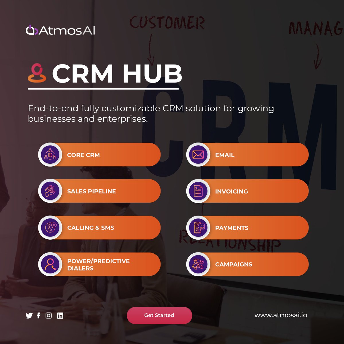 Atmos_SaaS's tweet photo. Increase your revenues by including our AI-integrated CRM with your business.

Visit now and book your free demo 👉 https://t.co/neslAts7O6 https://t.co/a3EcAv0yI2