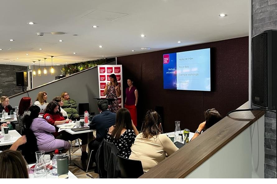 USWCriminology's tweet photo. Fantastic presentation from @DrCherylAllsop &amp; @dr_helenjones about their research on missing murdered individuals - “Recognising murder quickly when someone is reported missing is essential for gathering evidence”
#missingpersonsconf2023
@USWResearch https://t.co/1ufhabwAw8
