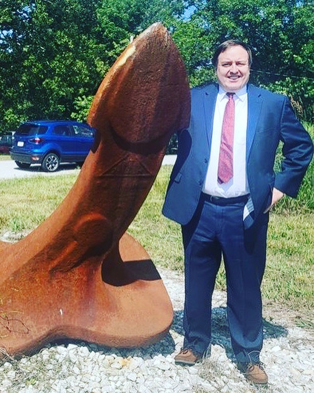 MajorityFwdMO's tweet photo. CAPTION CONTEST! 

We know what it looks like, but it’s ACTUALLY a picture of John Ashcroft’s son who wants his dad’s old job in Missouri. 

Put a caption below and follow Majority Forward to help us stop MAGA Republicans from sticking it to voters. #mogov #moleg #mosen https://t.co/CcexWTnlIt
