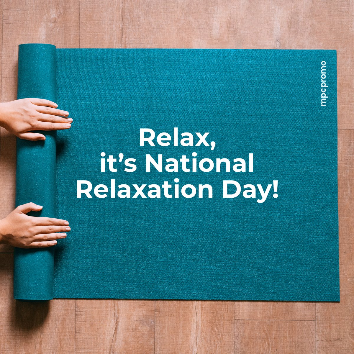 Happy National Relaxation Day! Find your zen with our collection of yoga mats. 🪷 Find them at mpcpromotions.com.