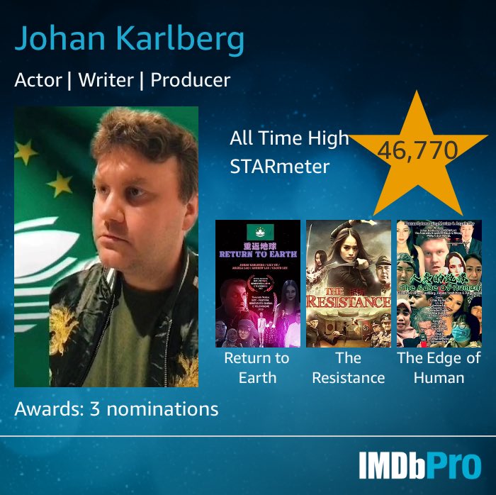 JohanK27's tweet photo. 3 nominations from being born in a small island in Sweden πΈπͺ to a great acting career the big film industry in Beijing China π¨π³ and being a national hero for Macau π²π΄ #act #actor #actors #actorslife #macau #macao #macauactors #macaoactor #johankarlbergactor #johanactor #asia https://t.co/9uiOrdaTg8