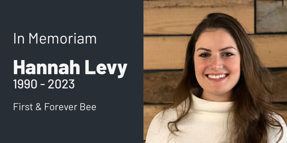 Beekeeper Group (@beekeepergroup) on Twitter photo We are devastated to share the news of <a href="/hannahraelevy/">Hannah Levy</a>'s unexpected passing on July 3, 2023. She was a beloved mother, wife, daughter, sister, friend, and Beekeeper Group’s first employee. She will forever be a Bee. beekeepergroup.com/remembering-ha… We are devastated to share the news of <a href="/hannahraelevy/">Hannah Levy</a>'s unexpected passing on July 3, 2023. She was a beloved mother, wife, daughter, sister, friend, and Beekeeper Group’s first employee. She will forever be a Bee. beekeepergroup.com/remembering-ha…