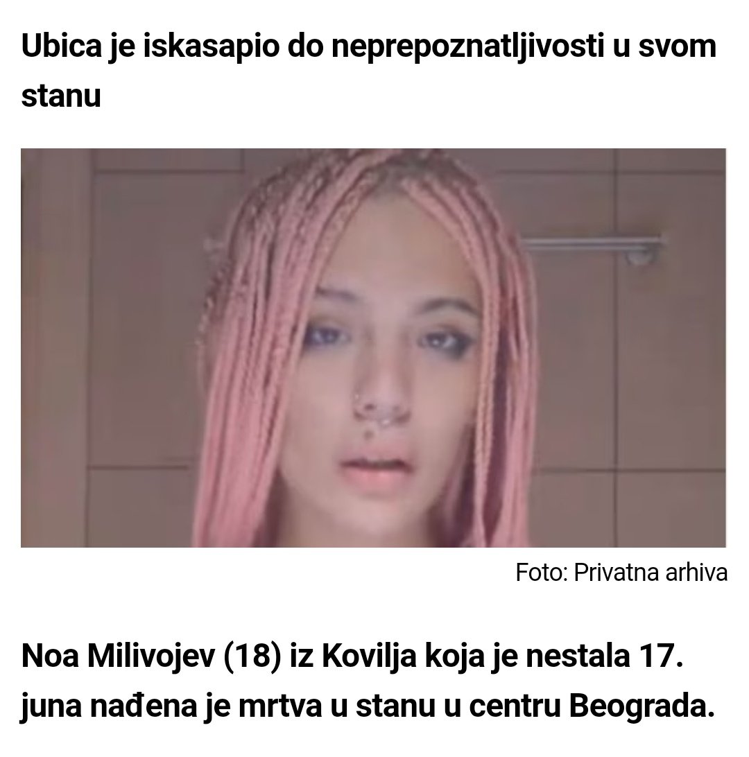 iskrenikomentar's tweet photo. Kada je devojka nestala većini je bio problem što je devojka trans osoba umesto da se usredsrede da je pronađu. Sada je Noa pronađena mrtva 💔 https://t.co/ilJIG6kShS