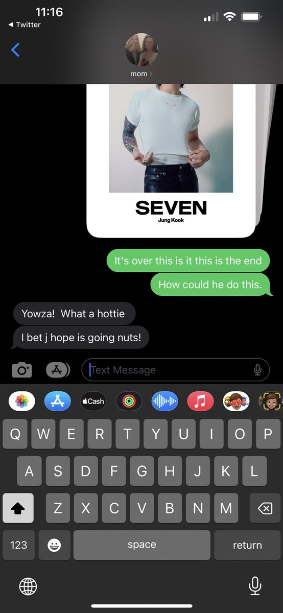 sent the seven pics to my mom and