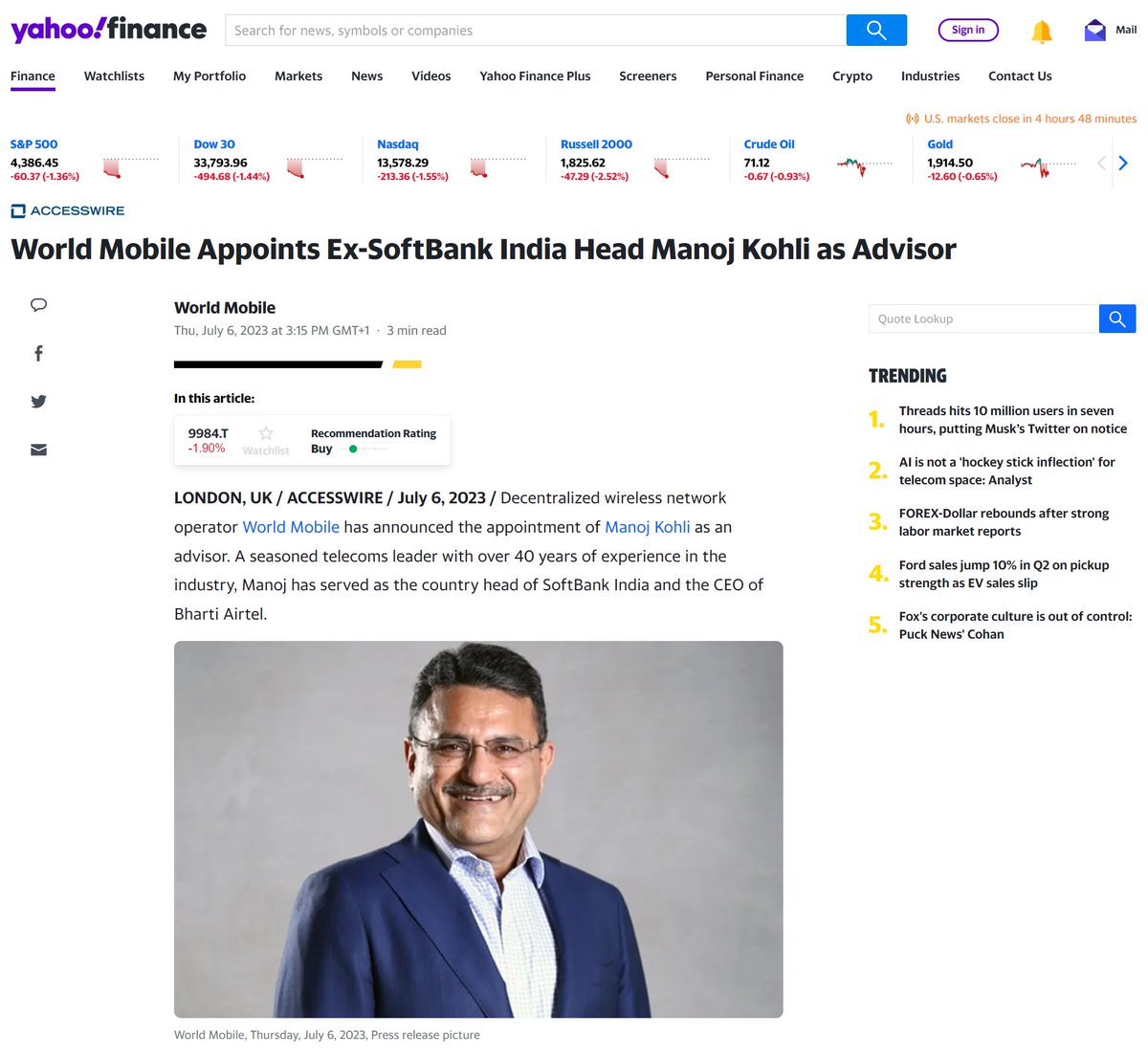 World Mobile tweet media