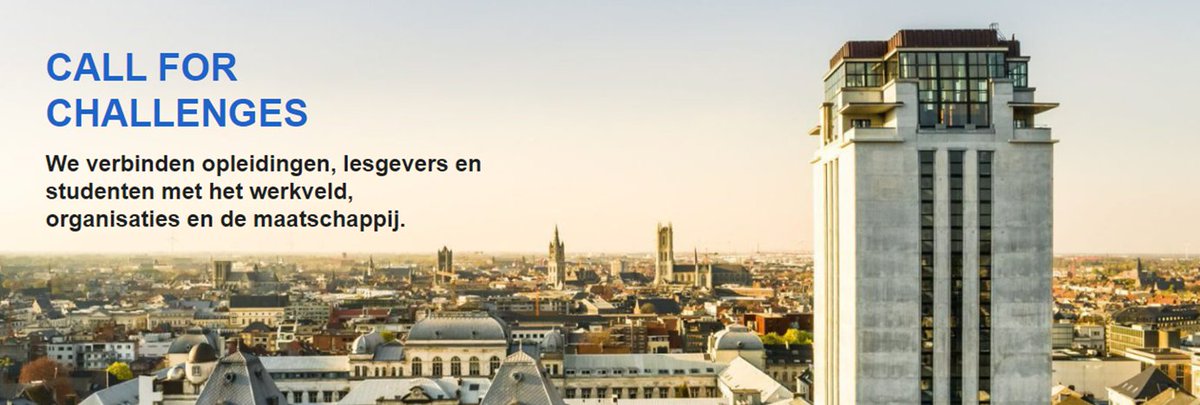 Heb je als bedrijf of organisatie een uitdaging en wil je <a href="/ugent/">UGent</a> studenten hiervoor graag een oplossing laten uitwerken? Registreer je dan op het 'Call for Challenges'-platform en kom in contact met relevante vakken en lesgevers: callforchallenges.be
