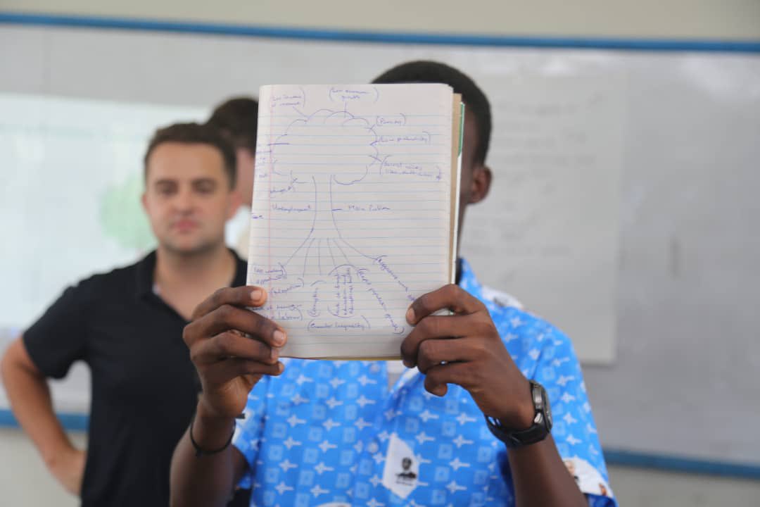 YagGhana's tweet photo. #HappeningNow!!! 

Students in our ongoing capacity building for high schools are sharing ideas on leveraging innovative solutions to achieve the #SDGs in their various communities.

#AYSDGs #SDGs https://t.co/wnRmTbNStu