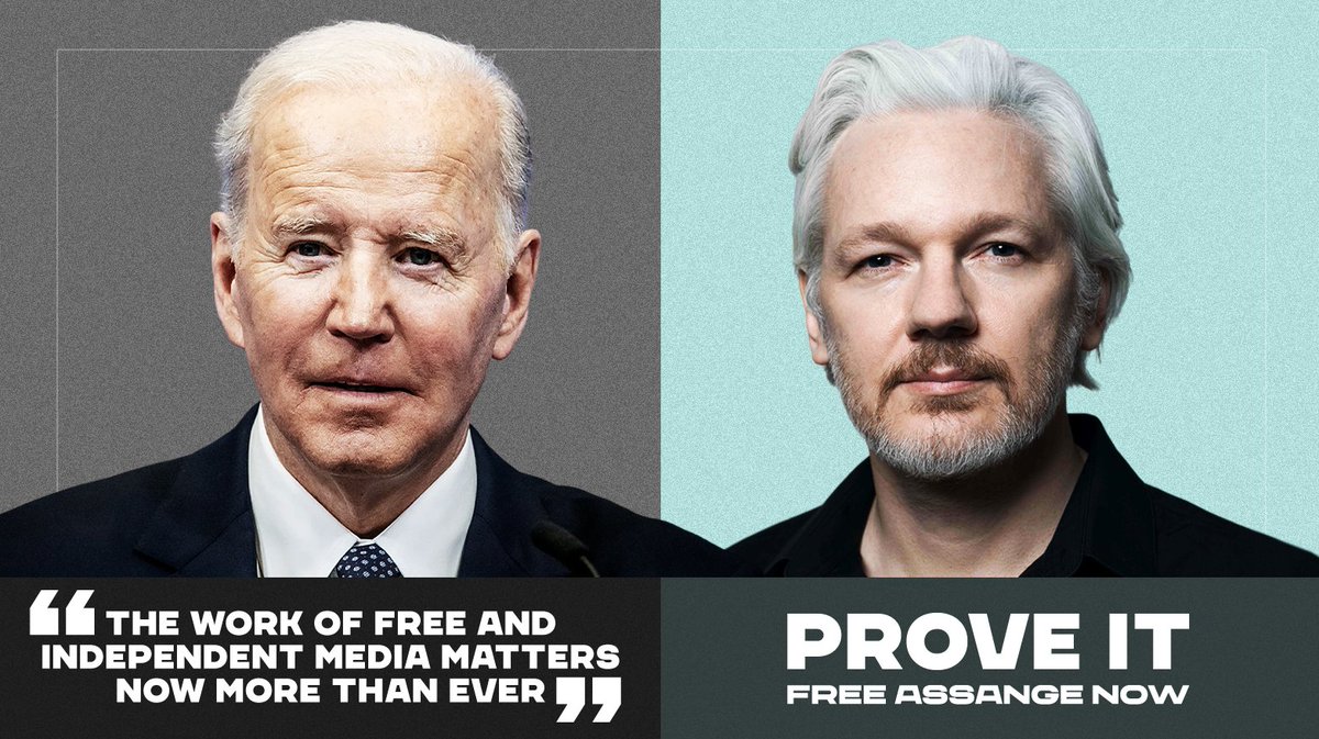 'The work of free and independent media matters now more than ever.'—@POTUS Prove it. Drop the charges and free Julian Assange. #FreeAssangeNOW #DropTheCharges