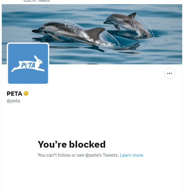 jkillinger's tweet image. The ONLY reason I would consider joining threads is to catch up on what @peta has been up to