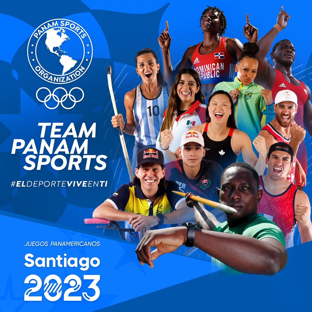 PanamSports's tweet photo. ¡Primeras Estrellas Olímpicas y Mundiales confirmadas para los Juegos Panamericanos! Con mucho orgullo presentamos al TEAM PANAM SPORTS 2023. Estas 11 estrellas suman 15 medallas olímpicas, 41 mundiales y 14 preseas panamericanas.Tú las podrás ver EN VIVO en @santiago2023oficial https://t.co/pn7xT0gtnN