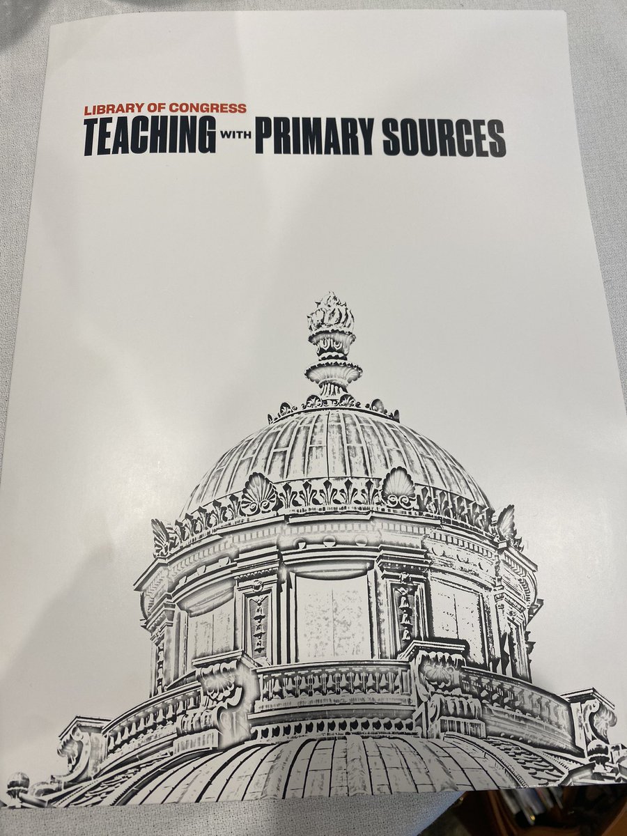 Day 2 of Teaching with Primary Sources <a href="/librarycongress/">Library of Congress</a>. Learning amazing strategies to take back to the classroom!