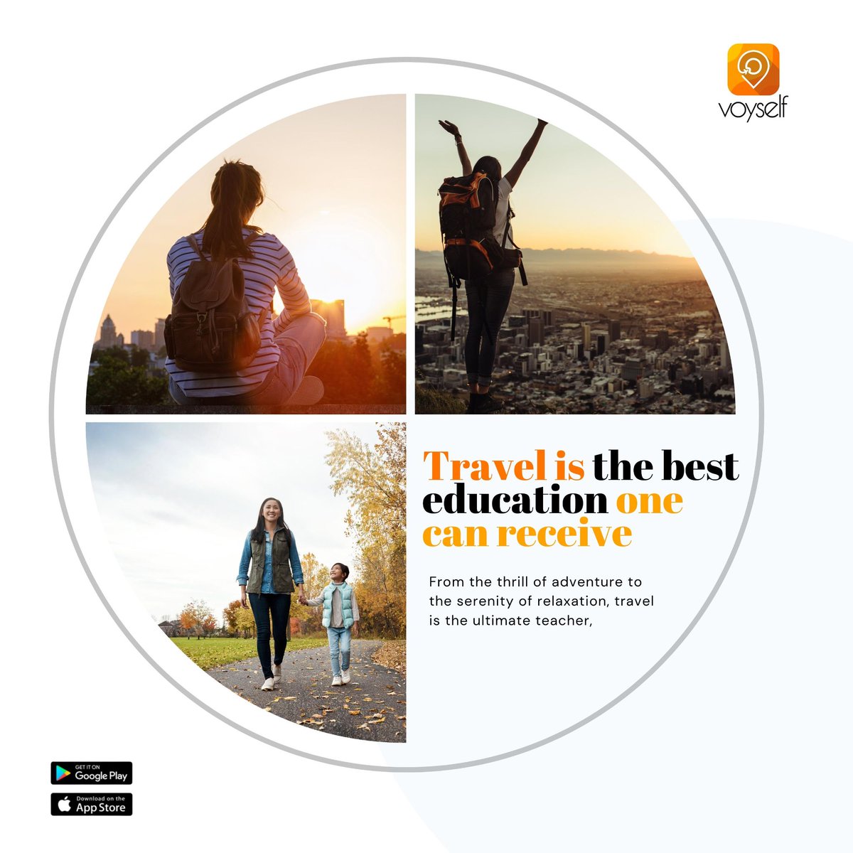 voyself's tweet image. From the thrill of adventure to the serenity of relaxation, travel is the ultimate teacher, broadening our perspectives and reminding us of the beauty and interconnectedness of our world.

Plan the best travel with us: voyself.com
.
#TravelAdventures #Wanderlust