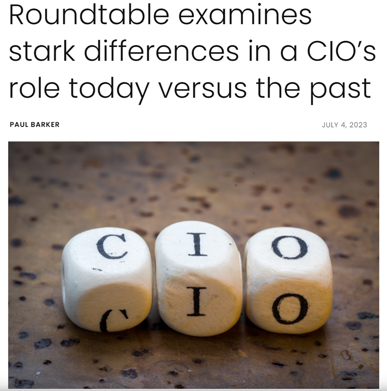 exciteHR's tweet photo. Some great insights into the evolution of the CIO role and what it means for organizations. https://t.co/A2XeBS3QrR