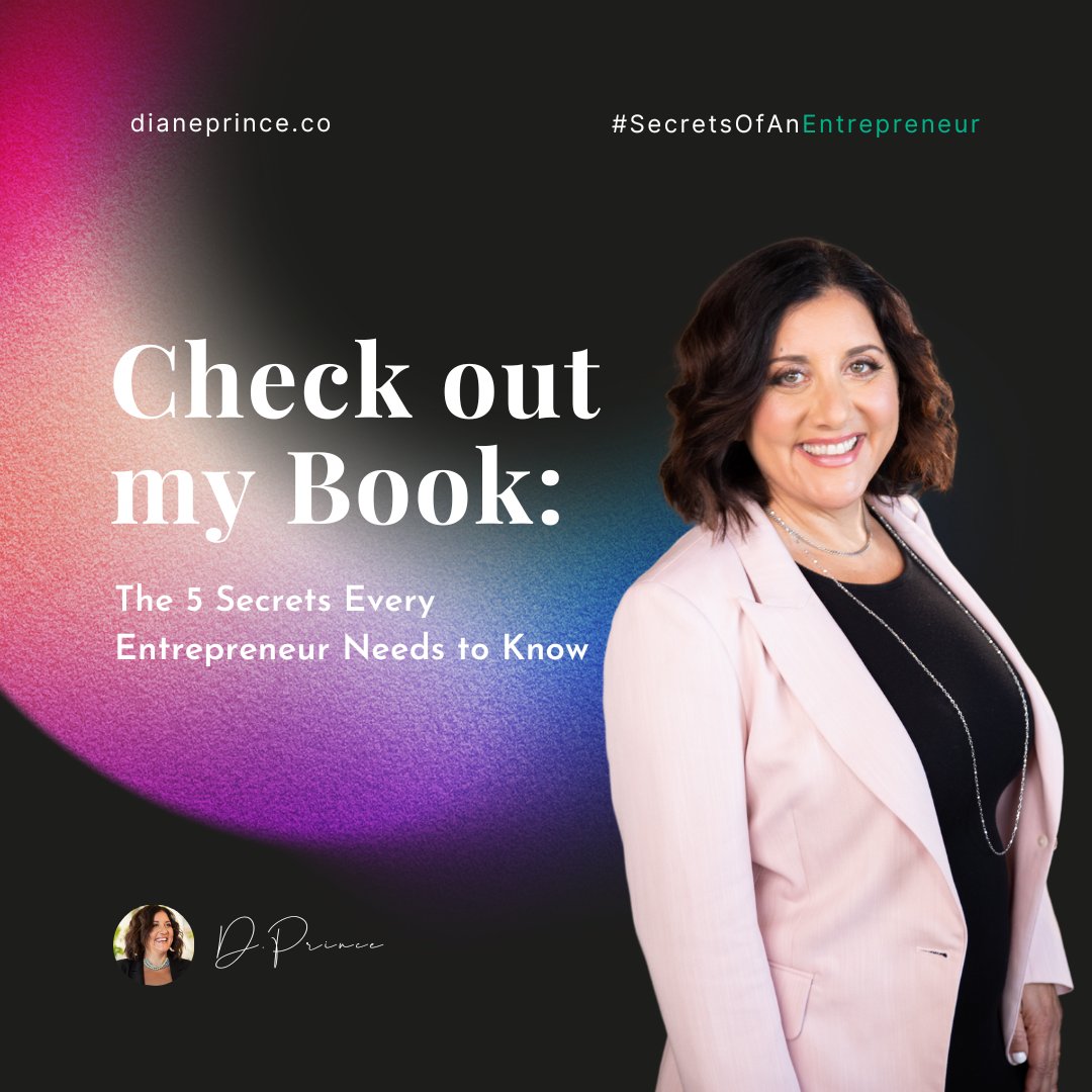 Discover the 5 Secrets Every Entrepreneur Needs to Succeed! 💡

I'm thrilled to share my ebook with you, packed with insights to propel your business upward.

Download now:
🟣 dianeprince.co

#DianePrinceSuccess #CoachDianePrince #BusinessCoaching #Entrepreneurship