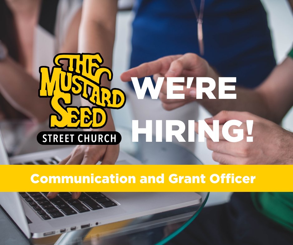 Join our team! 

We are hiring for a Communication and Grant Officer. Do you have a love for writing, speaking and building relationships? This role may be right for you! 

Head to mustardseed.ca/careeropportun… to learn more and apply! 

#mustardseedvic #yyjjobs