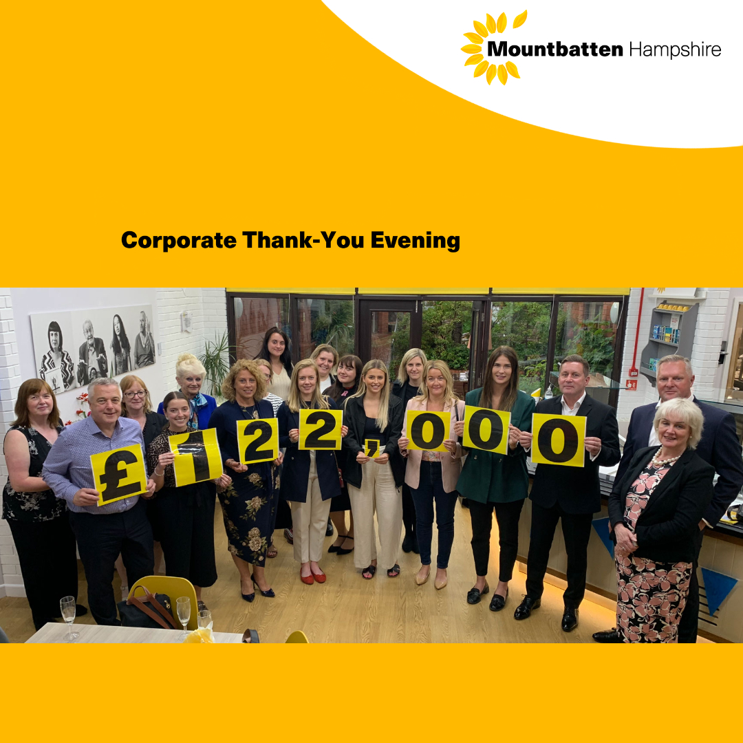 Our Director, Michaela Johns attended the Hazel Centre last night when Mountbatten Hampshire thanked their corporate fundraisers and supporters for all their fund raising efforts.