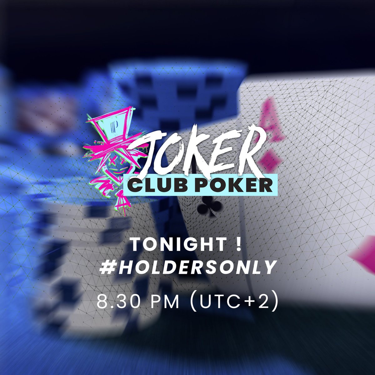 JokerClubSpirit's tweet photo. ♠️♦️Poker tonight♥️♣️

Second night of qualifying in our discord for a chance to take part in the big final tournament of July 🏆

Are you ready Jokers?

#Poker #PokerTournament https://t.co/YkC8BWoEV2