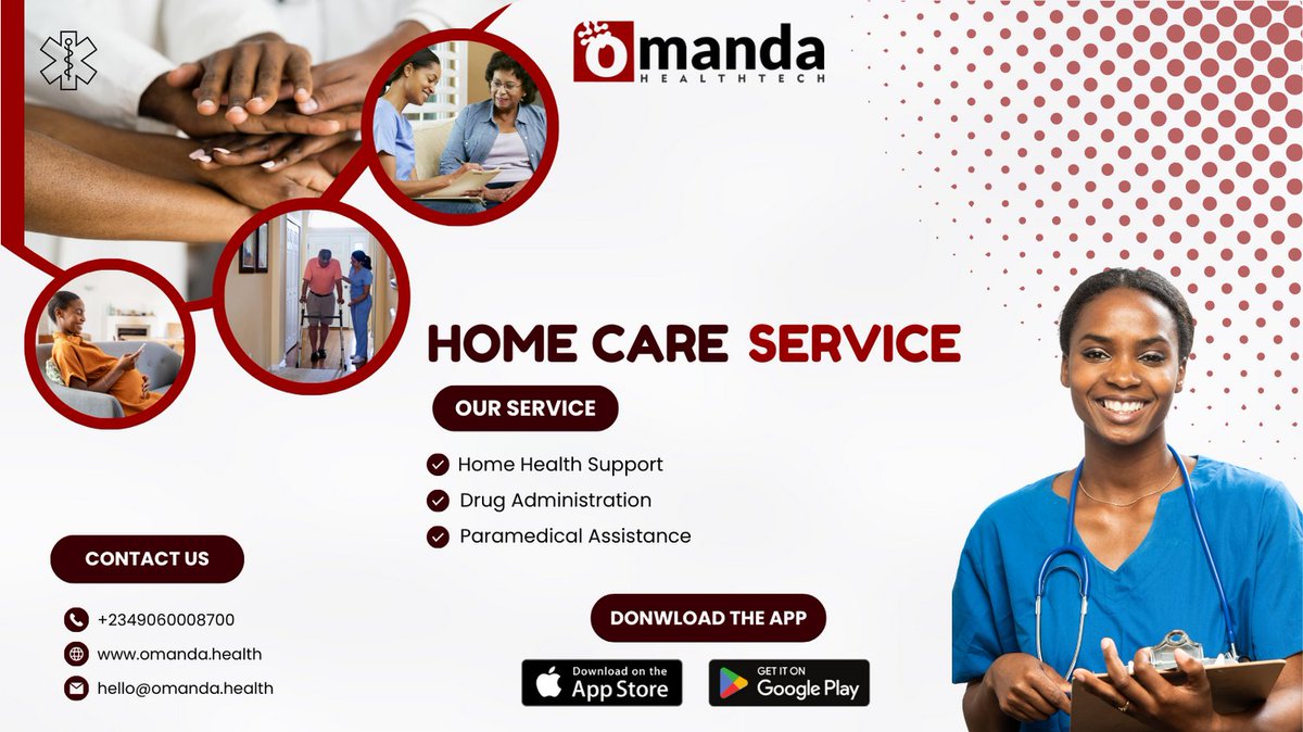 omandahealth's tweet photo. We're breaking down barriers to healthcare by providing home health support with medications. Call in a medic today and let us help you take control of your health!
#HealthcareAccessibility #BetterHealth #Lagos #Nigeria #OmandaHealthTech #omandahealthtechapp https://t.co/uCWEnb4Xin