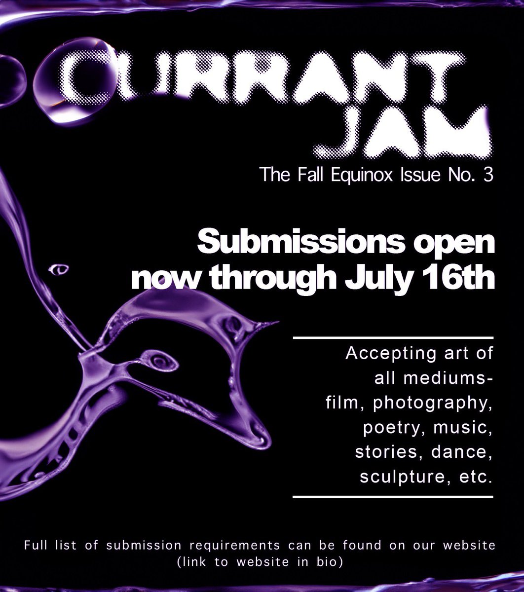 CurrantJam_pub's tweet photo. We are open for submissions!!! https://t.co/yXKT4HvDVX