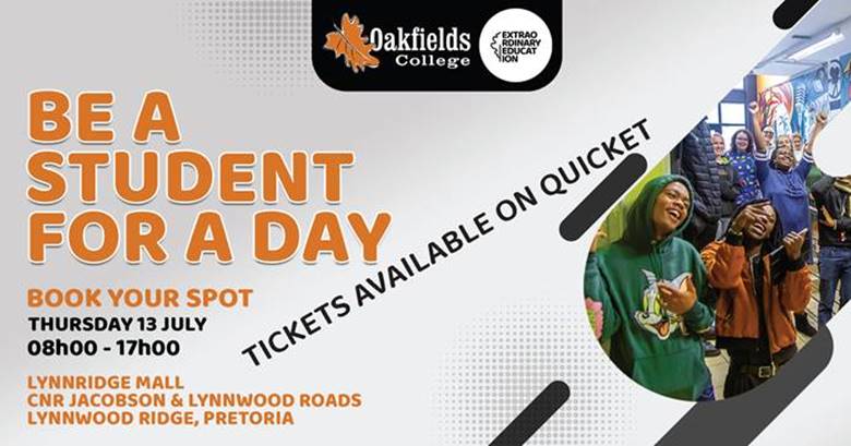 3RCSA's tweet photo. This is your chance to step onto our vibrant campus and learn more about our creative courses, designed to make you industry-ready in record time!
Thursday 13 July at Oakfields College a day full of excitement, creativity, and inspiration. R80 a ticket includes lunch. https://t.co/EhPPsshHc1
