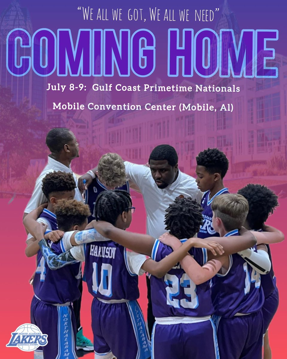 CoachO_MTSU's tweet photo. My Brother and Nephew coming to the PORT CITY! The ALABAMA Lakers can FLAT out HOOP now! #Laker #TravelBall #HOOPAGE #GCPTN https://t.co/XXYrJpVEW7
