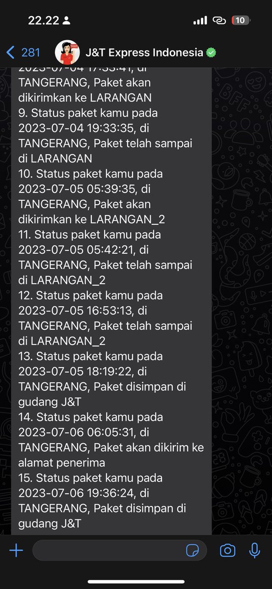 Diassatriaa's tweet photo. @jntexpressid kurirnya tau alamat detail gaak min? Ini gak ada 2 kilo dari rumah pake tunda 2 hari. Hesh 😒 https://t.co/PUVV1gLVmU