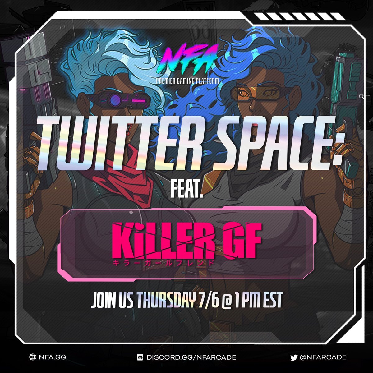 Gm everyone! <a href="/SwagDolphinn/">SwagDolphinFTW</a> and I will be joining @DrJPEG_ and the <a href="/NFArcade/">Non Fungible Arcade</a> team for a Twitter Space today! 

Come chill with us starting at 1 PM EST on the Non Fungible Arcade Twitter account.

x.com/NFArcade