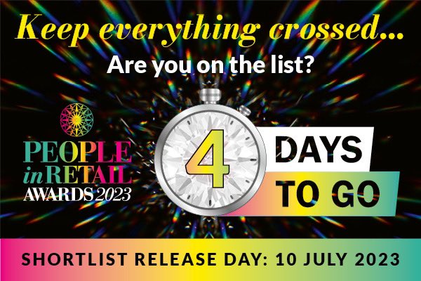 RetailBulletin's tweet photo. Just 4 days to go until we announce the final #PeopleinRetailAwards shortlist on 10 JULY! 🎉#PiRA23
🔗 https://t.co/ZhQehHroEr https://t.co/n7aqJianLN