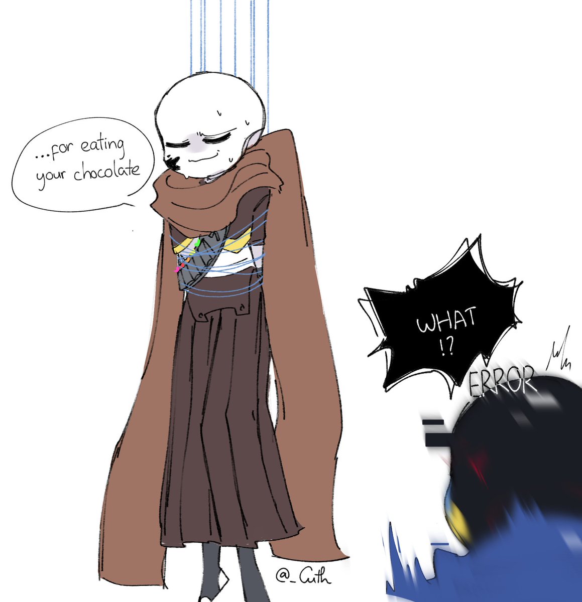 _Cuth's tweet image. Error looked at Ink and knew he did something... sus