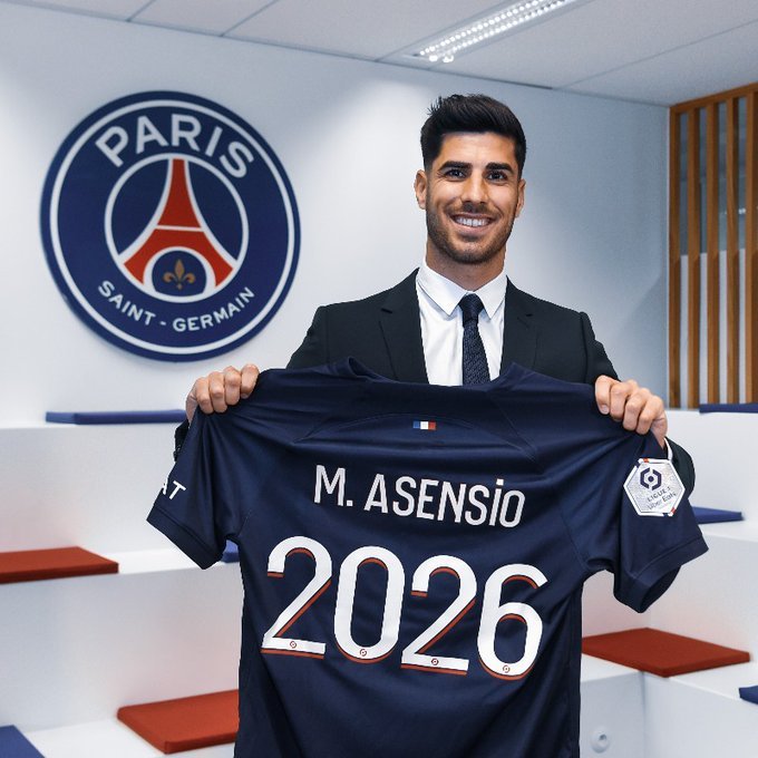#asensio الى العاصمة باريس #PSG