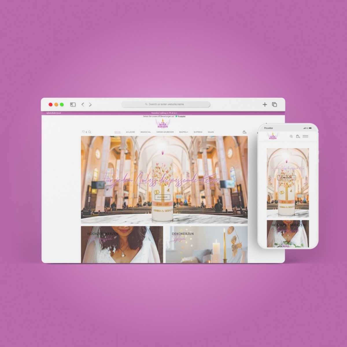 OMH_Digital's tweet photo. Schaut euch die Website von Wikakerzen an, die wir für Ihre Online-Präsenz erstellt haben! Wir sind sehr stolz darauf, durch das Entwickeln der Website von Wikakerzen ihren Auftritt online unterstützt zu haben. https://t.co/9lx8jtxlCt

#Webentwicklung #Webdesign #OnlinePräsenz https://t.co/v1qpYmtZT7