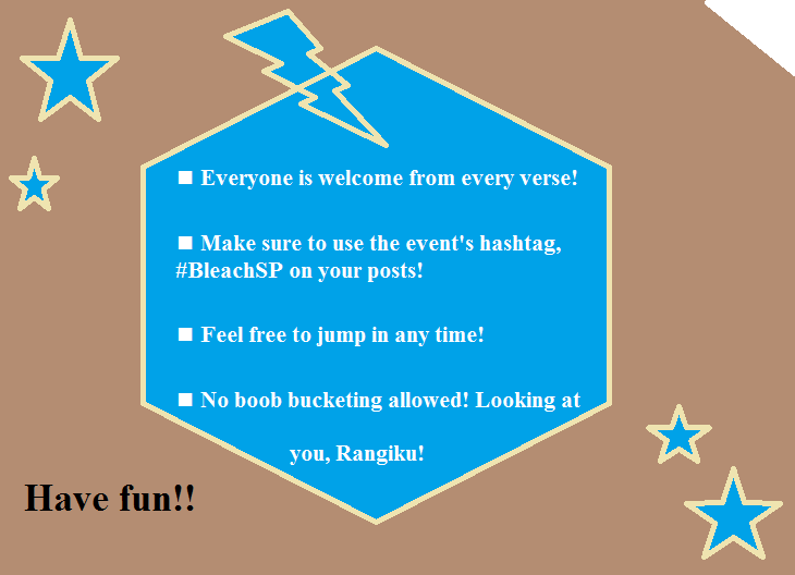 Ichigotheone's tweet photo. Forever unstoppable, #BleachSP is back with a vengeance!

Time to beat the heat, ride the waves and savor the cool breeze! Food and drinks aplenty! Use the hashtag for posts as well as solos!

In this weekend 8th and 9th of July, it's party time!
Please ↻ + ♡ ! #BleachRP #MVRP https://t.co/UglXpfeXr5