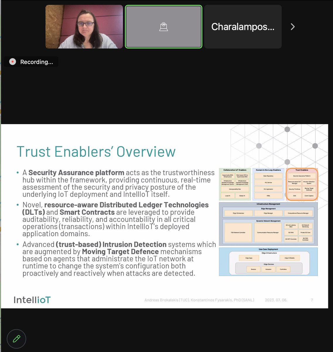 Today, we shared our #Trust &amp; #Security concept with interested #IoT experts in a special #meetup.