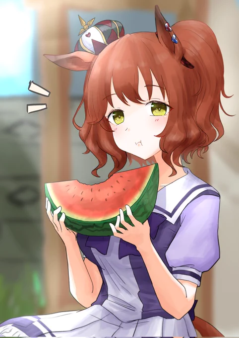 #ウマ娘  #アストンマーチャン すいか 