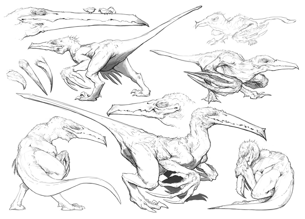 RomeckArt's tweet photo. working on a new chicken monster https://t.co/jRrayiSeCA