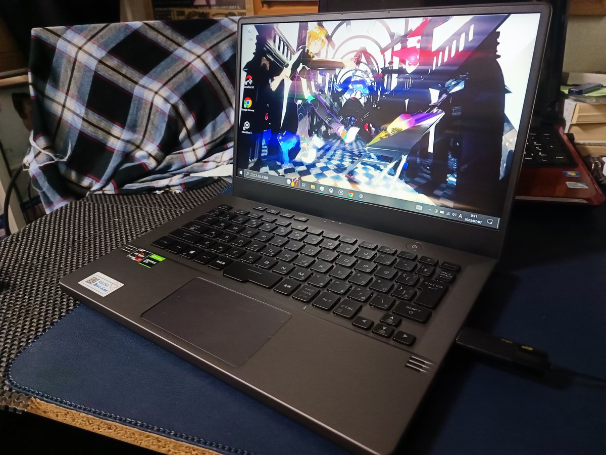 KSjisan_BFFA's tweet image. My new gear
 #rog  #Zephyrusg14