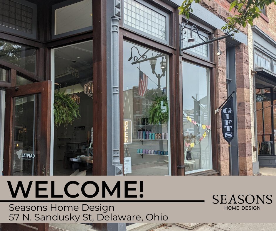 Welcome to Downtown Delaware, Seasons Home Design! We are so happy to have you as part of the City of Delaware community!
-
-
#DelawareOhio #DowntownDelaware #SeasonsHomeDesign
