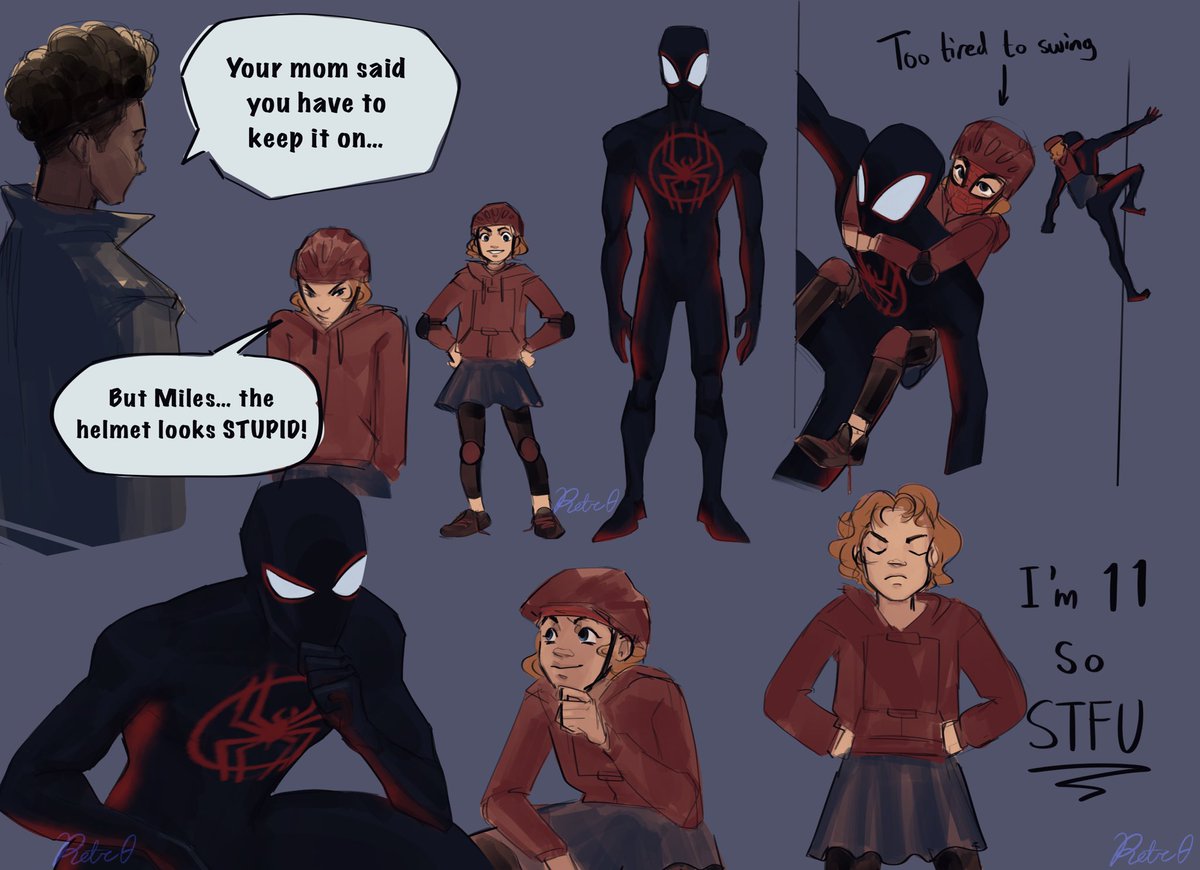 RT @art_retr0: Whoa??? Spider-Man and Spider-girl teamup???

#AcrossTheSpiderVerse https://t.co/7yBTrWxov7