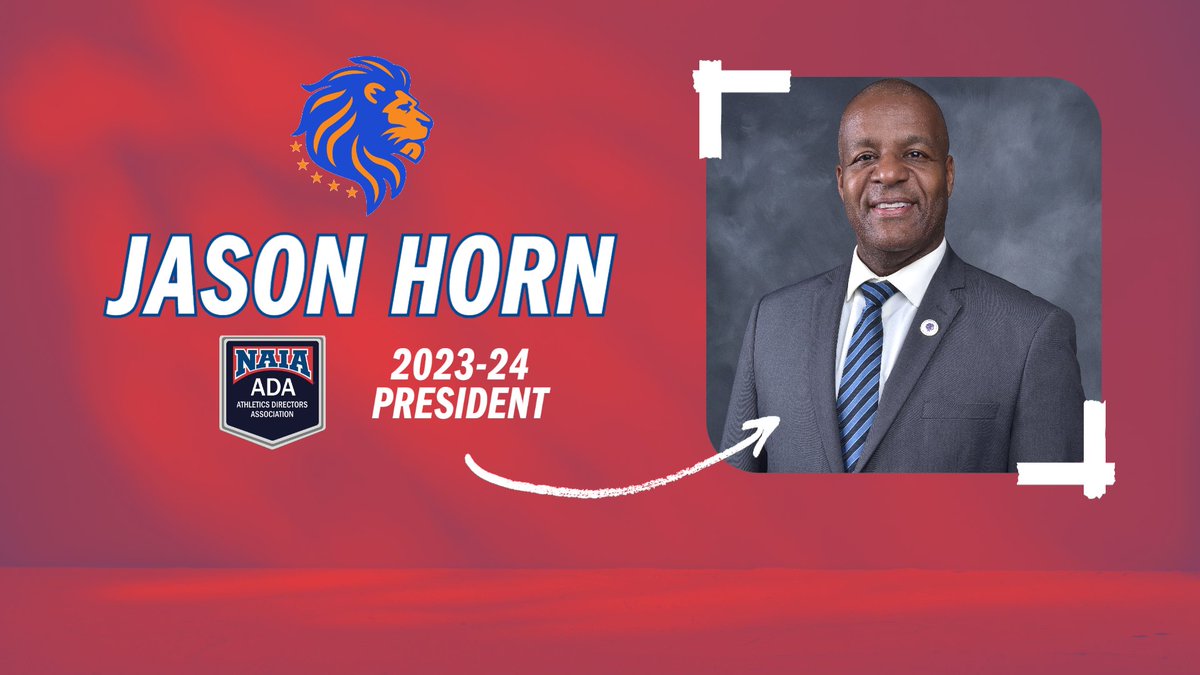 GoFmuLions's tweet photo. Congrats to our very own @JHornFMU for being named 2023-24 @NAIAADA President! 🦁

@FLMemorialUniv 

#fmu #lions #NAIAAdaPresident #NAIAAda #naia #hbcu #Florida #Miamigardens #Floridamemorial #JasonHorn #ADHorn #PresidentHorn https://t.co/AzBS0OCm9Y