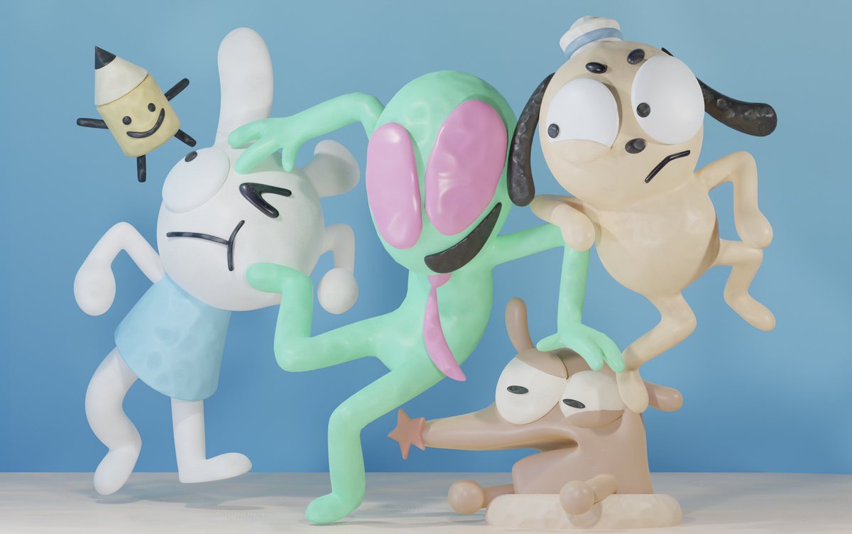 HelpH0tline's tweet image. Your helpful crew! #HelpHotlineShow 

(3D model by: @gappyshamp 🎨)
