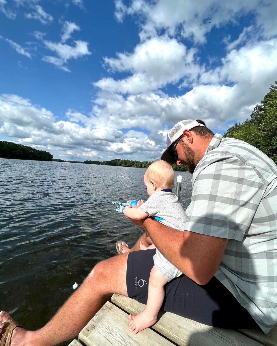You truly can’t take your kids fishing too young! Noah was intently watching the bluegill attack his worm in the water after one drop! He’s 7 months old and I’m pretty sure he already loves fishing! #fishing #fishingfamily #fishingdad #joeyfishing 
<a href="/6thsensefishing/">6th_Sense_Fishing</a> 
<a href="/Zmanfishing/">Zmanfishing</a>