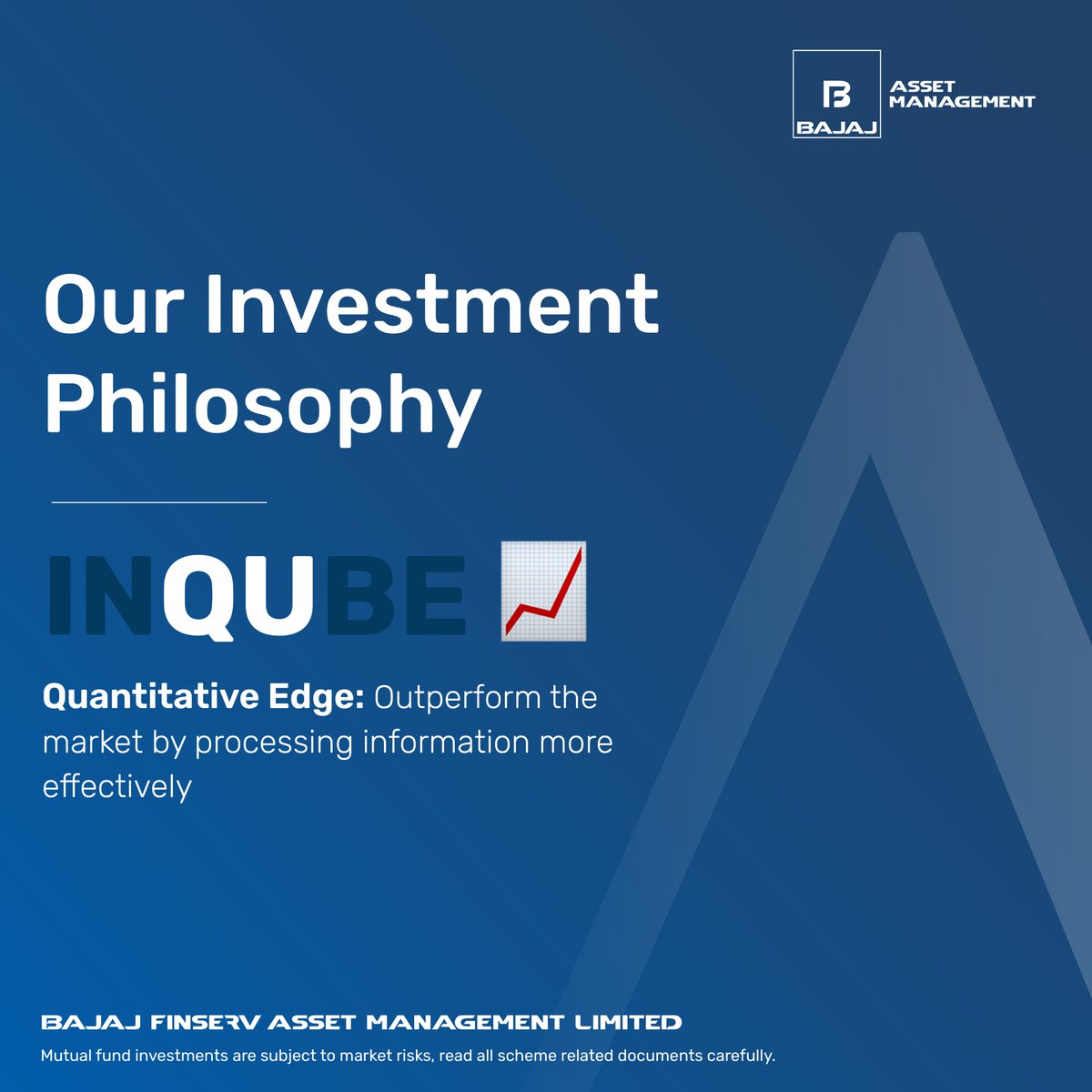 bajajfinservmf's tweet photo. Introducing INQUBE – Our Investment Philosophy (2/3)
The 'QU' in INQUBE stands for Quantitative Edge, highlighting our focus on developing models and algorithms with enhanced predictive power.
Stay tuned for more!
#BajajFinservMutualFund #InvestmentPhilosophy #INQUBE https://t.co/5ShvitMzus