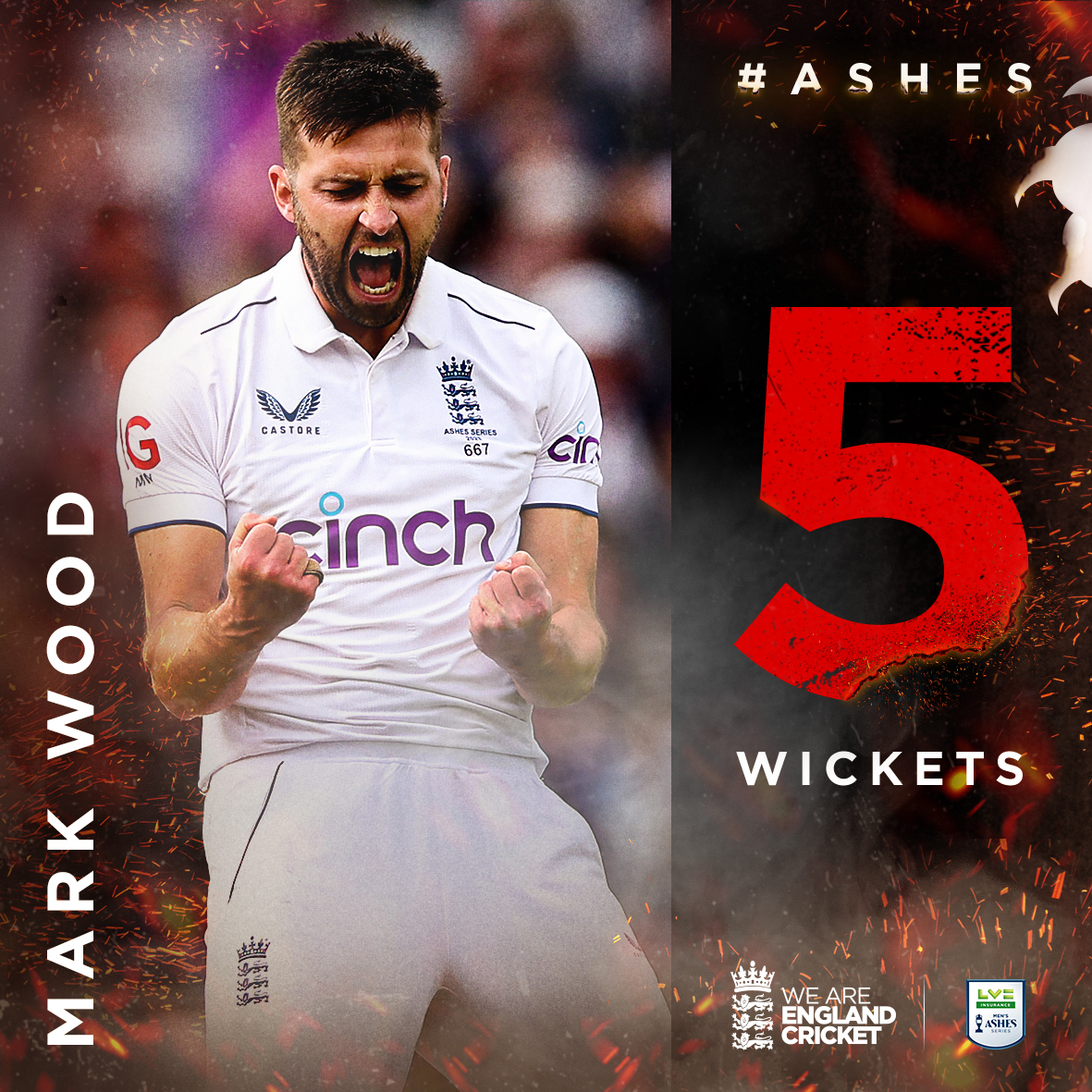 Simply sensational 🖐️

One of the GREAT spells of fast bowling 🔥

Watch Day 1 so far: ms.spr.ly/6017gxtAd

#EnglandCricket | #Ashes