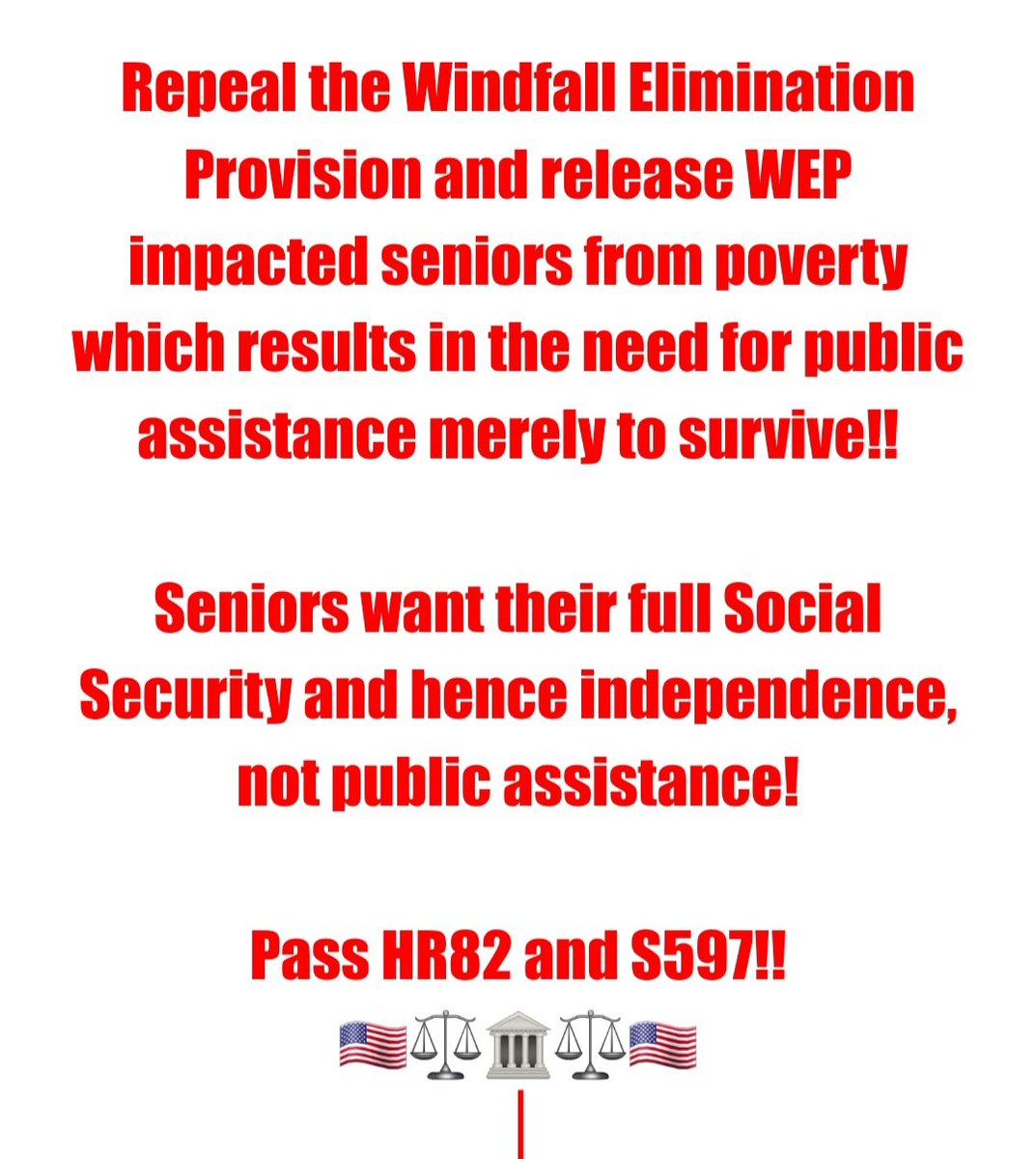 RepealWEP's tweet photo. #RepealWEPandStoptheTheft #SocialSecurity #WomensRightsAreHumanRights @RepJasonSmith  @SpeakerMcCarthy @RepGarretGraves @RepJeffries

Plz. RT https://t.co/qkBUusZn1b
