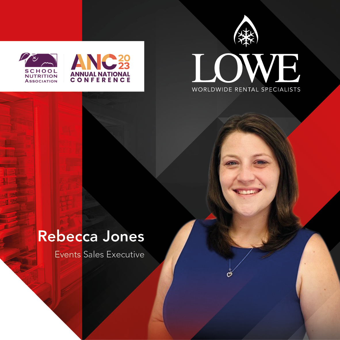 LoweRental's tweet photo. Next stop ➡️ School Nutrition Annual Conference!

USA Sales Executive, Rebecca Jones, is gearing up to meet you all and share the advantages of our flexible temporary refrigeration rental solutions next week!

#SNA2023 #ANC #Networking #SNAConference #InnovationInEducation https://t.co/si8E671MKh