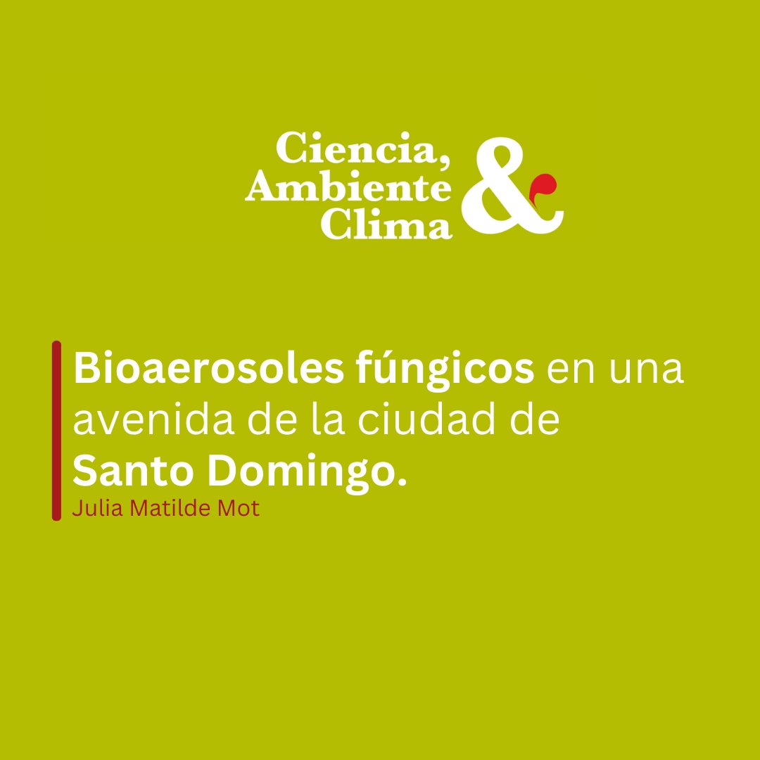 ambienteyclima's tweet photo. Un estudio aeromicológico se efectuó para identificar el rol de algunos parámetros meteorológicos que inciden en el proceso de la proliferación de esporas fúngicas en los gases de la atmósfera.

https://t.co/YaLMQG4xx8

#aeromicología #hongo #espora #alergia #variableclimática https://t.co/DajzbuDNBz